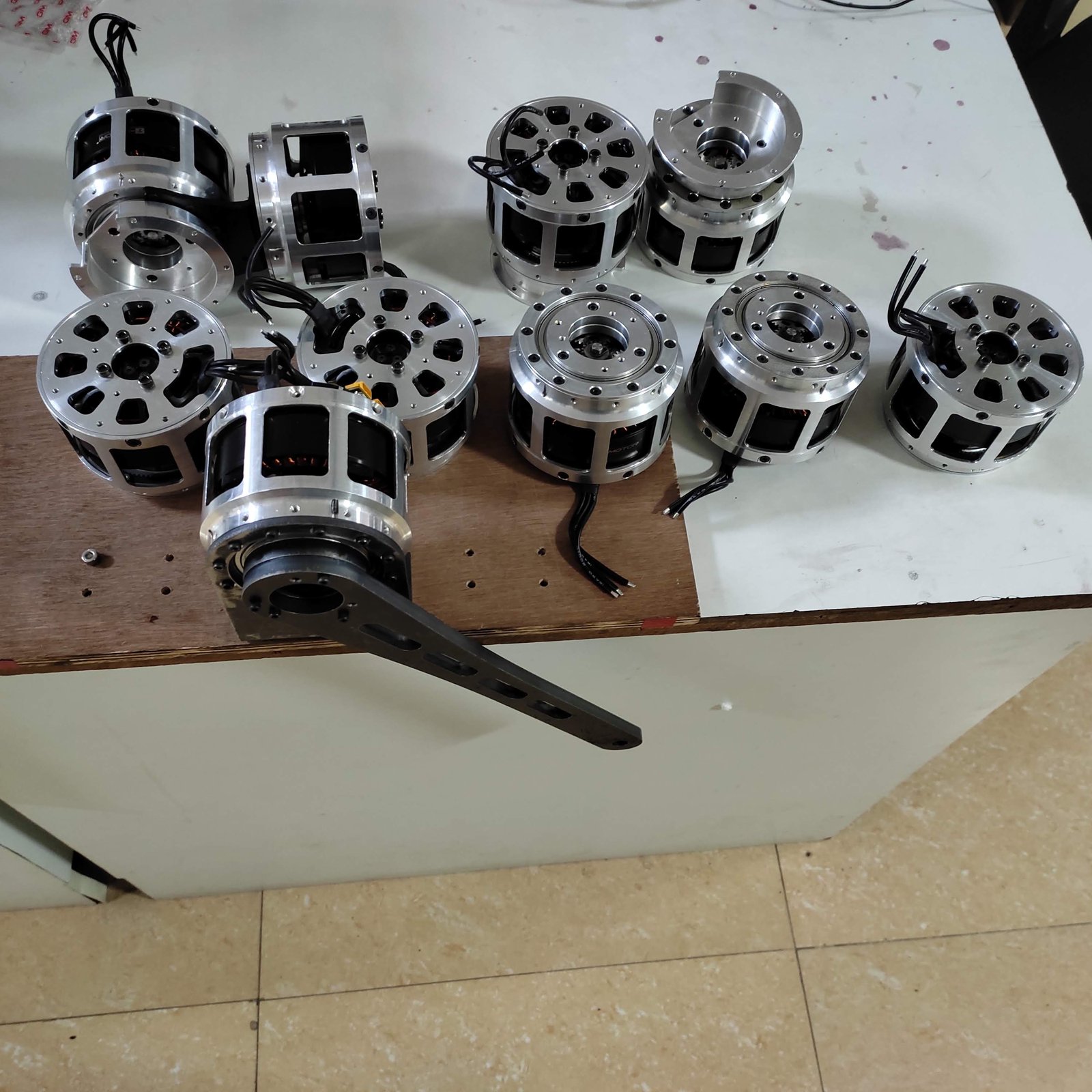 All actuators assembled