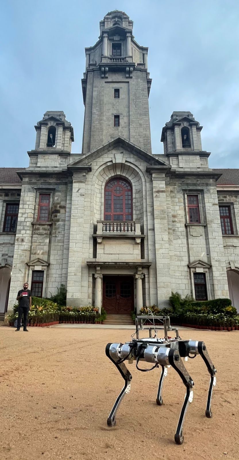 Stoch-3 in front of the main building